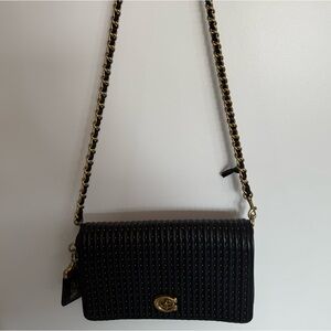 Nine West Black Crossbody Bag with Gold Chain